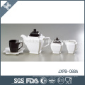 Colorful porcelain AB grade customized classic coffee and tea set